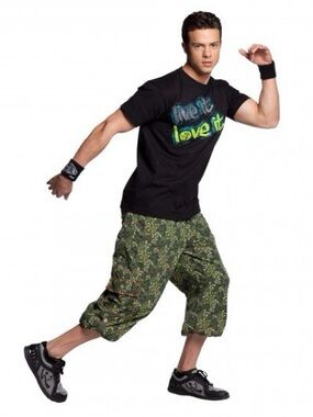 Men's Y2K Olive Green Printed Camo Cargo Pants with Red Waistband